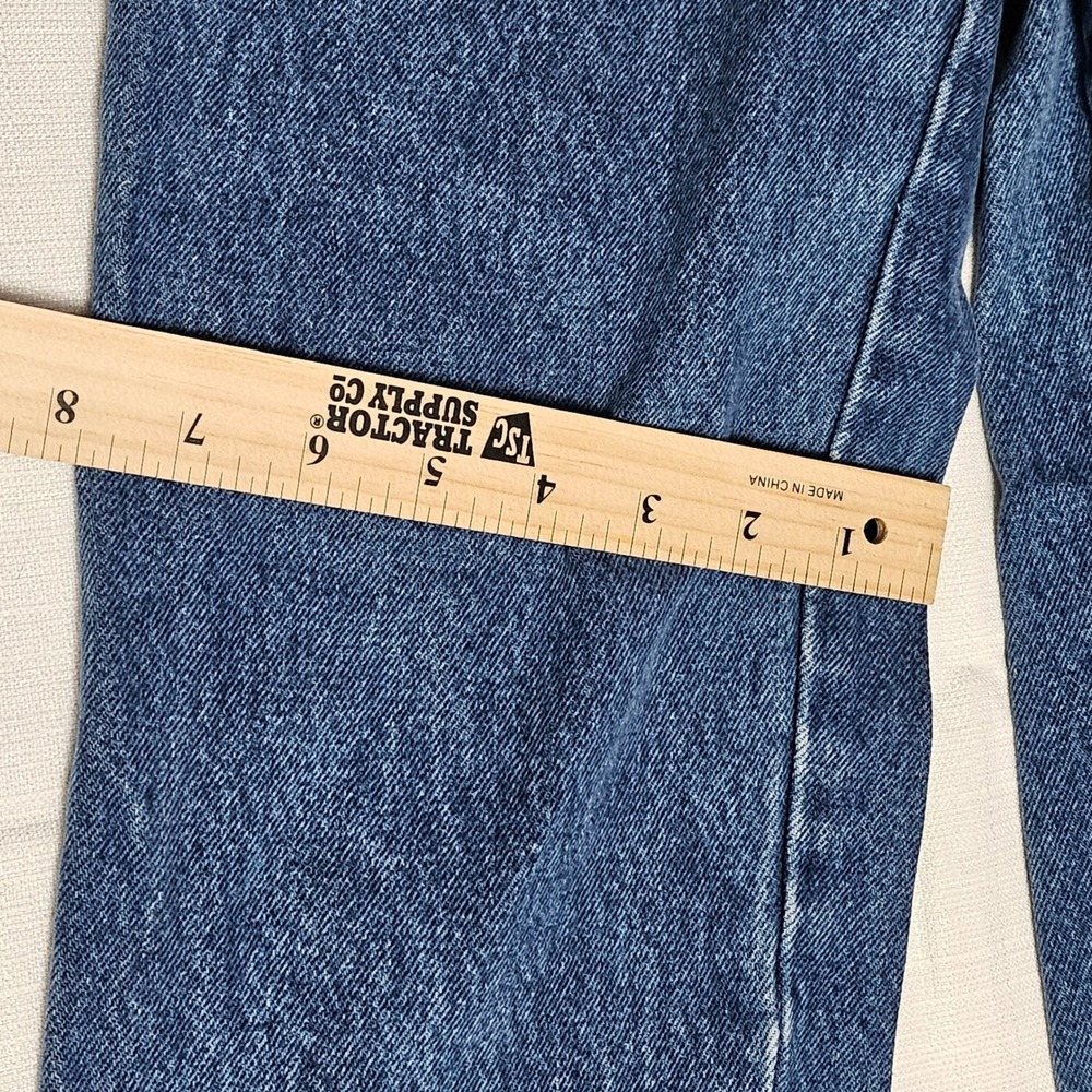 Derrieres Denim Blue Jeans young women‎ Size 8 22x27 High Rise Straight Leg - Picture 8 of 14
